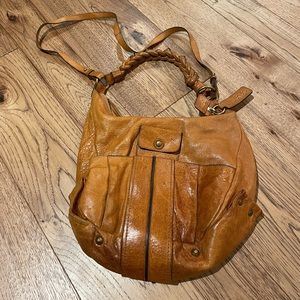 Chloe brown leather hobo bag